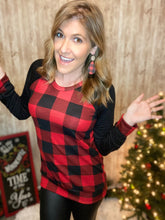 Load image into Gallery viewer, Buffalo Plaid Long Sleeve Top