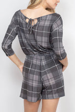 Load image into Gallery viewer, Cozy Plaid Romper