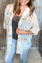Load image into Gallery viewer, Tie Front Floral Kimono