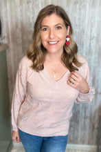 Load image into Gallery viewer, Sweet Heart V-Neck Pullover Sweater