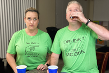 Load image into Gallery viewer, "I'm with Drunky Mcgee" T-shirt