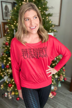 Load image into Gallery viewer, Merry Christmas Buffalo Plaid T-Shirt