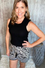 Load image into Gallery viewer, Ribbed Knit Ruffle Hem Tank