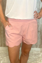 Load image into Gallery viewer, Scalloped Pocket Shorts