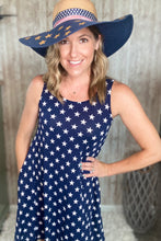 Load image into Gallery viewer, Seeing Stars Navy Pocket Dress