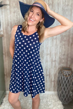 Load image into Gallery viewer, Seeing Stars Navy Pocket Dress