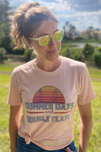 Load image into Gallery viewer, "Summer Days and Double Plays" Tee