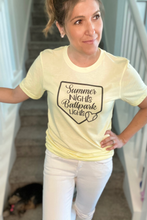 Load image into Gallery viewer, "Summer Nights Ballpark Lights" Tee
