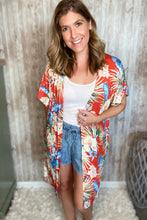 Load image into Gallery viewer, Tropical Orange Kimono