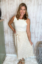 Load image into Gallery viewer, Tropical Tie Waist Pleated Skirt