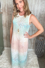 Load image into Gallery viewer, Tropical Palm Maxi Dress