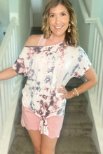 Load image into Gallery viewer, Tie Dye Wide Neck Top