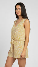 Load image into Gallery viewer, Tie Front Floral Romper
