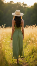 Load image into Gallery viewer, Crochet Detail Pocket Maxi Dress
