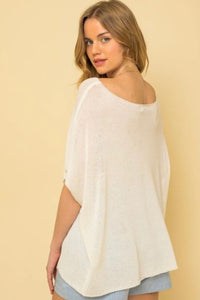Summer Boxy Sweater Top