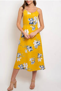 Sunshine Floral Midi Dress