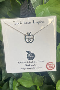 Teach Love Inspire necklace