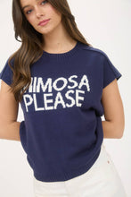 Load image into Gallery viewer, Mimosa Please Short Sleeve Sweater
