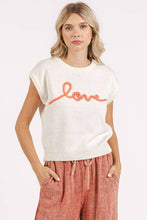 Load image into Gallery viewer, Love Cap Sleeve Knit Sweater
