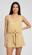 Load image into Gallery viewer, Tie Front Floral Romper
