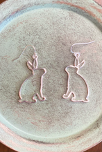 Load image into Gallery viewer, Silver Bunny Earrings
