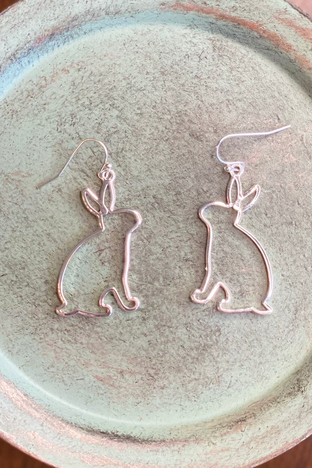 Silver Bunny Earrings