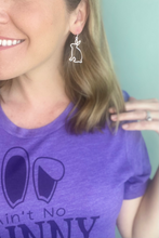 Load image into Gallery viewer, Silver Bunny Earrings
