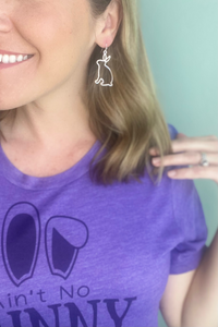 Silver Bunny Earrings