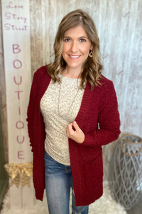 Fuzzy Popcorn Cardigan