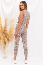 Load image into Gallery viewer, Cheetah Sleeveless Jumpsuit
