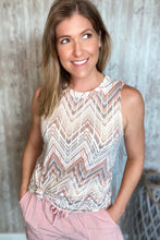 Load image into Gallery viewer, Chevron Print Tank Top
