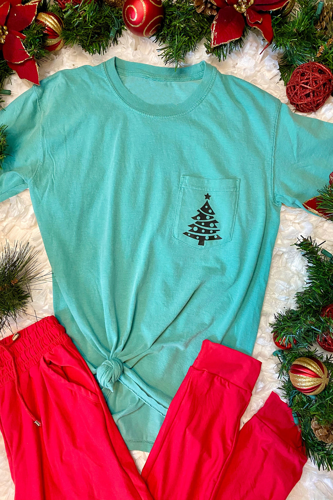 Christmas Tree Pocket Tee