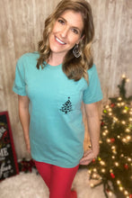 Load image into Gallery viewer, Christmas Tree Pocket Tee
