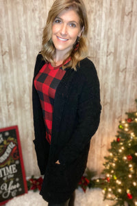 Chunky Cable Knit Cardigan With Pockets