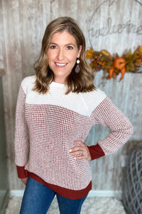 Color Block Hoodie Sweater