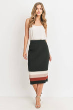 Load image into Gallery viewer, Color Block Sweater Skirt
