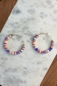 Colors of Summer Hoop earrings