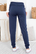Load image into Gallery viewer, Cozy Navy Slim Joggers
