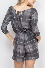 Load image into Gallery viewer, Cozy Plaid Romper
