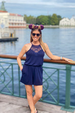 Load image into Gallery viewer, Crochet Pocket Romper
