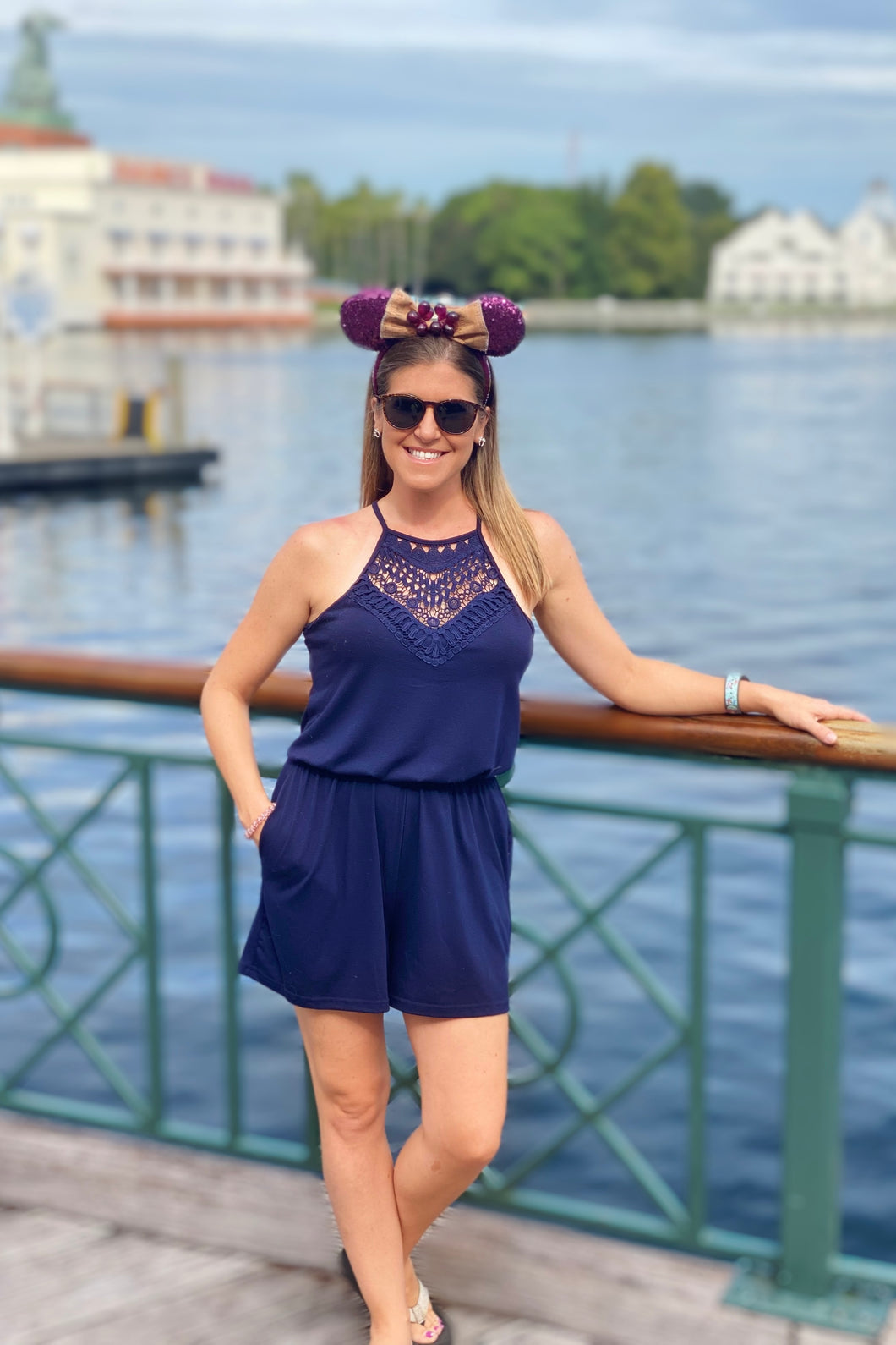 Crochet Pocket Romper