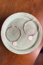 Load image into Gallery viewer, Cube Bead Circle Earrings
