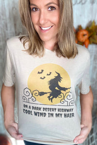 "Dark Desert Highway" Witch T-Shirt