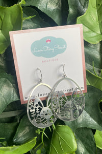 Easter Bunny Filigree Earrings