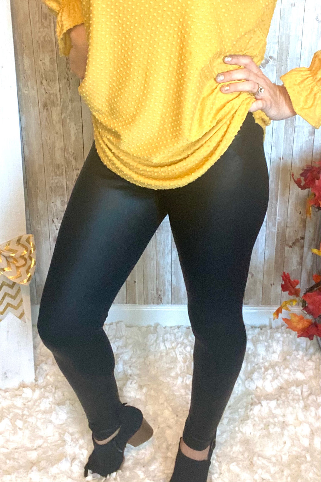 Faux Leather Leggings