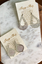 Load image into Gallery viewer, Filigree Metal Earrings
