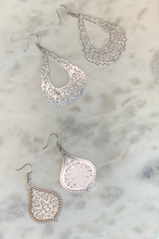 Load image into Gallery viewer, Filigree Metal Earrings
