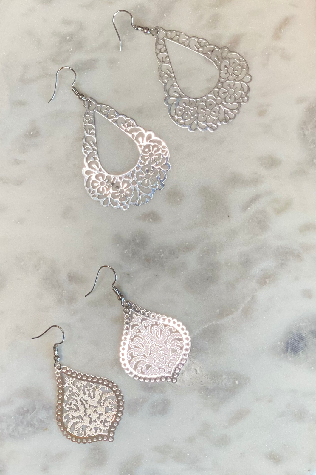 Filigree Metal Earrings