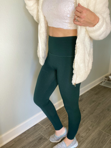High Waisted Fleece Lined Leggings