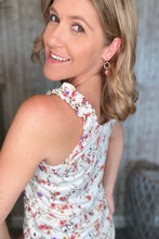 Load image into Gallery viewer, Ruched Floral Tank Top
